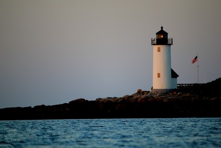 Annisquam Lighthouse at Sunset Gloucester, Massachusetts